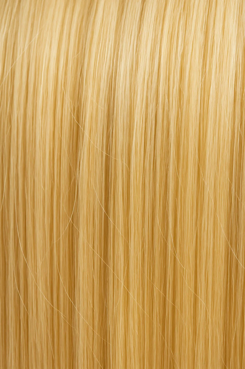 NobleTress – Silky Straight Human Hair Texture – 613 Blonde Wig Close-Up